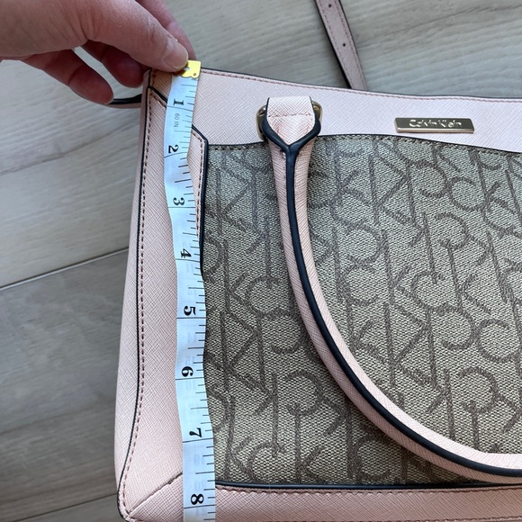 Calvin Klein Blush and Taupe Satchel - Picture 13 of 14